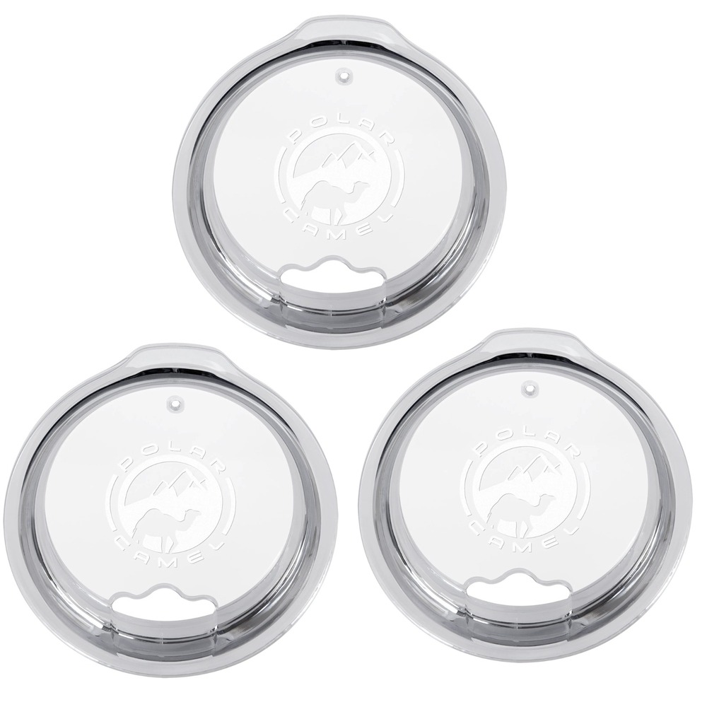 3-pack Polar Camel Replacement Tumbler Lid 40oz Straw Hole Clear Fits Yeti 30oz